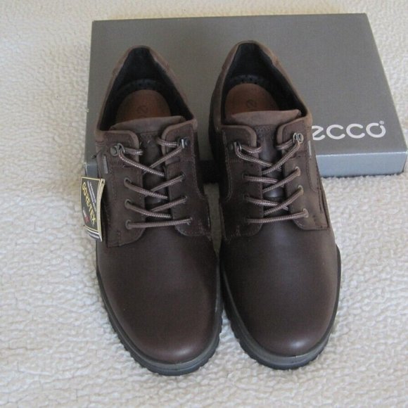 NEW IN BOX ECCO Track GORETEX Men Low Boots Brown/Coffee size
